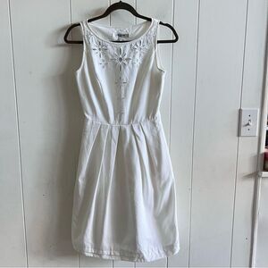 LK Bennett White Mini Cotton Dress NWT